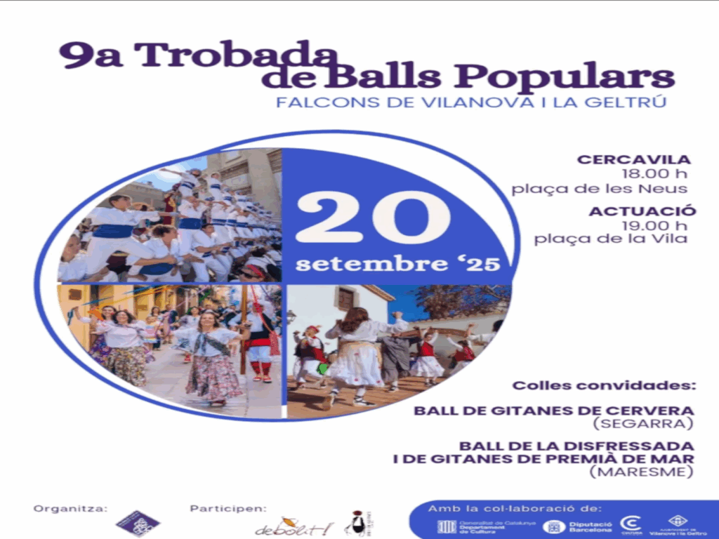 9a Trobada de Balls Populars dels Falcons de Vilanova i la Geltrú