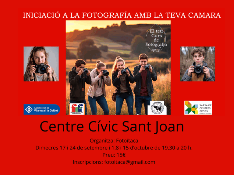 curs de fotografia per a joves