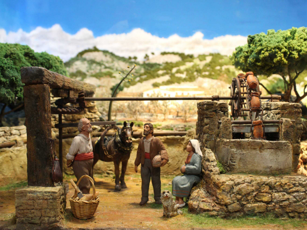 Exposició de diorames i de figures de pessebre