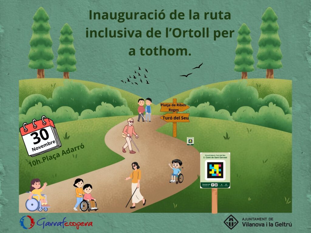 Inauguració de la ruta inclusiva de l'Ortoll per a tothom