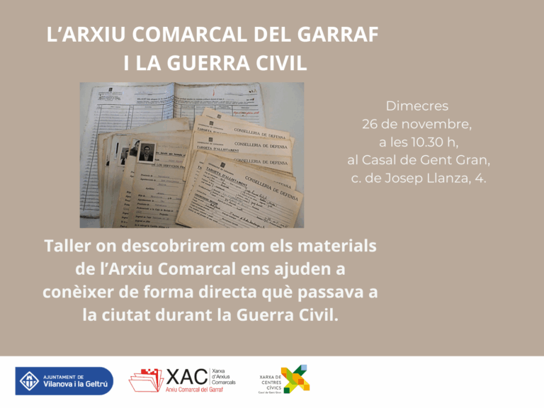 l arxiu comarcal i la guerra civil