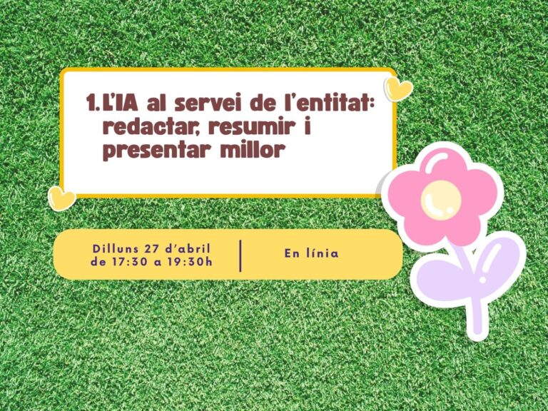 l ia al servei de l entitat redactar resumir i presentar millor