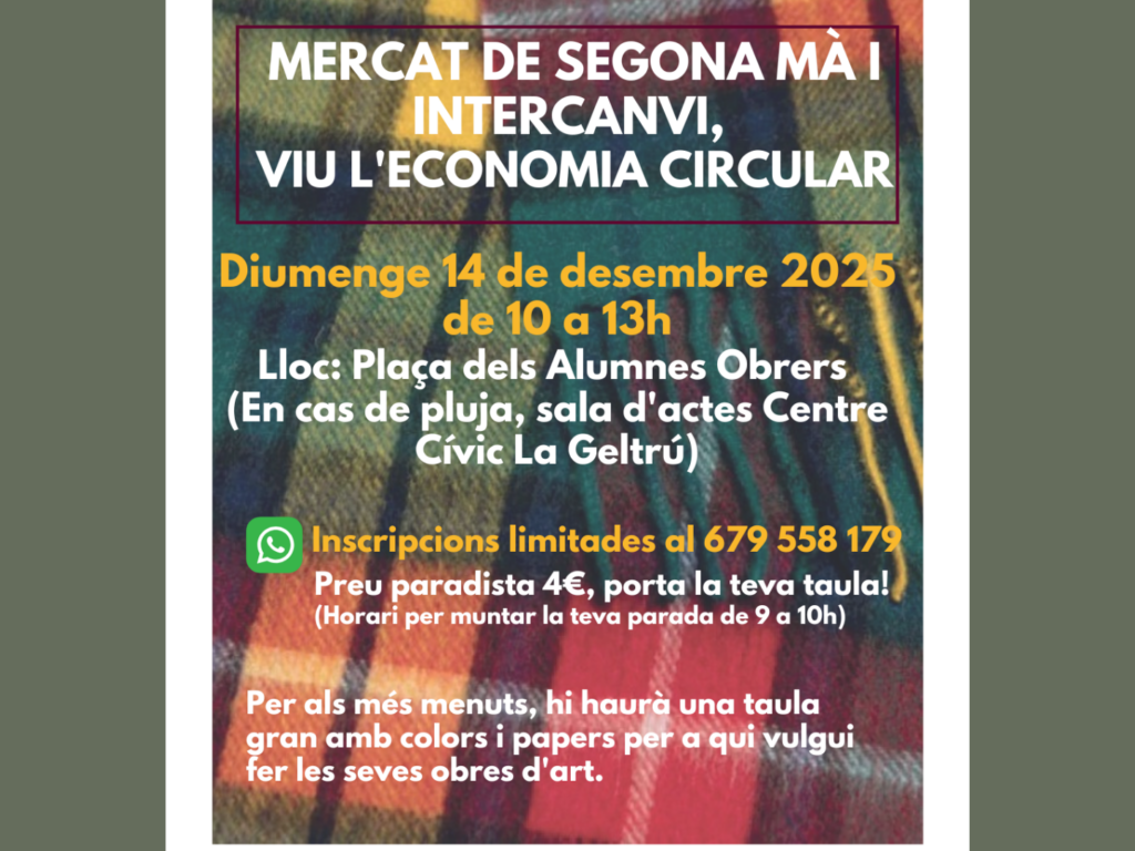 Mercat de 2a mà i intercanvi, viu l'economia circular