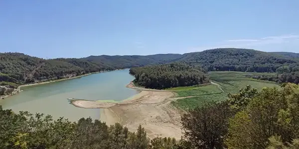 Ruta en bici al Pantano de Foix y Castellet 2 pantano de
