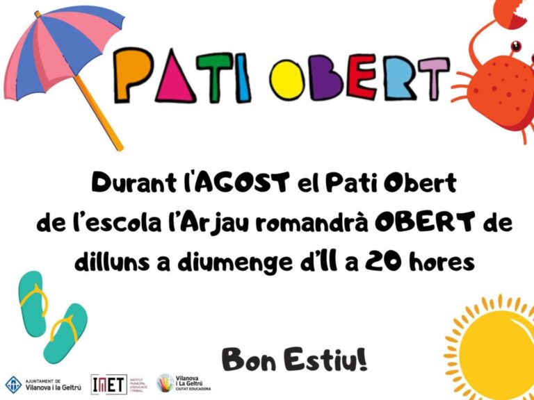 pati obert escola l arjau 1