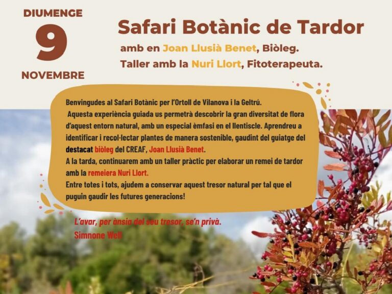 safari botanic de tardor